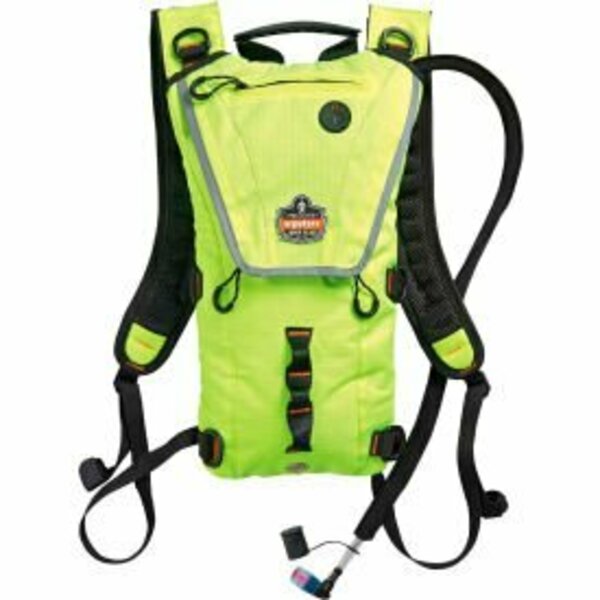 Ergodyne Chill-Its 5156 Premium Low Profile Hydration Pack, Hi-Vis Lime, 3 Liter 13162